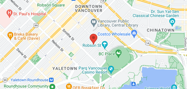 map of 906 821 CAMBIE STREET